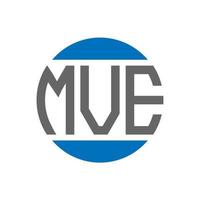 mve brief logo ontwerp Aan wit achtergrond. mve creatief initialen cirkel logo concept. mve brief ontwerp. vector