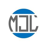 mjl brief logo ontwerp Aan wit achtergrond. mjl creatief initialen cirkel logo concept. mjl brief ontwerp. vector