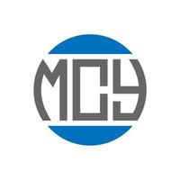 mcy brief logo ontwerp Aan wit achtergrond. mcy creatief initialen cirkel logo concept. mcy brief ontwerp. vector