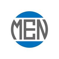 mannen brief logo ontwerp Aan wit achtergrond. mannen creatief initialen cirkel logo concept. mannen brief ontwerp. vector