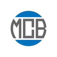 mcb brief logo ontwerp Aan wit achtergrond. mcb creatief initialen cirkel logo concept. mcb brief ontwerp. vector