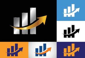 modern kleur variatie financiën en accounting logo ontwerp vector sjabloon