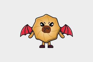 schattig mascotte tekenfilm koekjes karakter net zo dracula vector