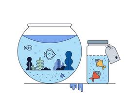 Gratis Fishtank Vector