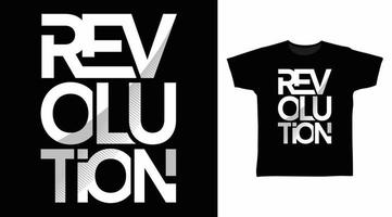 revolutie typografie t-shirt ontwerpen vector