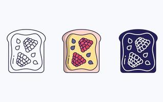 geroosterd brood illustratie icoon vector