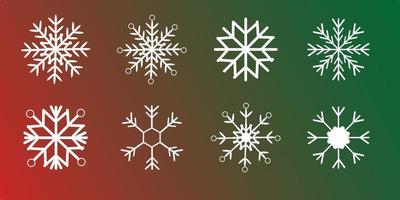 sneeuwvlok winter set vector