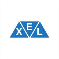 exl driehoek vorm logo ontwerp Aan wit achtergrond. exl creatief initialen brief logo concept.exl driehoek vorm logo ontwerp Aan wit achtergrond. exl creatief initialen brief logo concept. vector