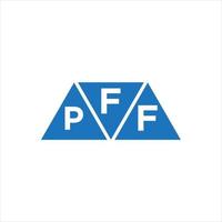 fpf driehoek vorm logo ontwerp Aan wit achtergrond. fpf creatief initialen brief logo concept. vector