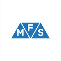 fms driehoek vorm logo ontwerp Aan wit achtergrond. fms creatief initialen brief logo concept. vector