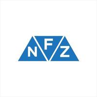 fnz driehoek vorm logo ontwerp Aan wit achtergrond. fnz creatief initialen brief logo concept.fnz driehoek vorm logo ontwerp Aan wit achtergrond. fnz creatief initialen brief logo concept. vector