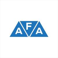 faa driehoek vorm logo ontwerp Aan wit achtergrond. faa creatief initialen brief logo concept. vector