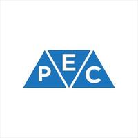 epc driehoek vorm logo ontwerp Aan wit achtergrond. epc creatief initialen brief logo concept. vector