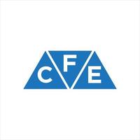 fce driehoek vorm logo ontwerp Aan wit achtergrond. fce creatief initialen brief logo concept. vector