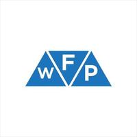 fwp driehoek vorm logo ontwerp Aan wit achtergrond. fwp creatief initialen brief logo concept. vector