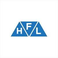 fhl driehoek vorm logo ontwerp Aan wit achtergrond. fhl creatief initialen brief logo concept. vector