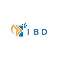 ibd credit reparatie accounting logo ontwerp Aan wit achtergrond. ibd creatief initialen groei diagram brief logo concept. ibd bedrijf financiën logo ontwerp. vector