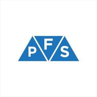 fps driehoek vorm logo ontwerp Aan wit achtergrond. fps creatief initialen brief logo concept. vector