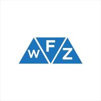 fwz driehoek vorm logo ontwerp Aan wit achtergrond. fwz creatief initialen brief logo concept. vector