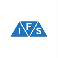 fis driehoek vorm logo ontwerp Aan wit achtergrond. fis creatief initialen brief logo concept. vector