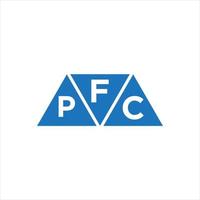 fpc driehoek vorm logo ontwerp Aan wit achtergrond. fpc creatief initialen brief logo concept.fpc driehoek vorm logo ontwerp Aan wit achtergrond. fpc creatief initialen brief logo concept. vector