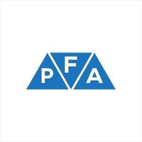 fpa driehoek vorm logo ontwerp Aan wit achtergrond. fpa creatief initialen brief logo concept.fpa driehoek vorm logo ontwerp Aan wit achtergrond. fpa creatief initialen brief logo concept. vector