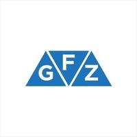 fgz driehoek vorm logo ontwerp Aan wit achtergrond. fgz creatief initialen brief logo concept. vector