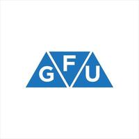 fgu driehoek vorm logo ontwerp Aan wit achtergrond. fgu creatief initialen brief logo concept. vector