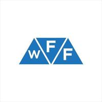 fwf driehoek vorm logo ontwerp Aan wit achtergrond. fwf creatief initialen brief logo concept. vector