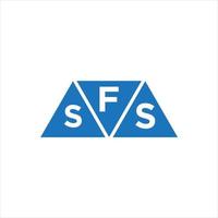 fss driehoek vorm logo ontwerp Aan wit achtergrond. fss creatief initialen brief logo concept. vector