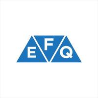 feq driehoek vorm logo ontwerp Aan wit achtergrond. feq creatief initialen brief logo concept. vector