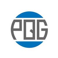 pqg brief logo ontwerp Aan wit achtergrond. pqg creatief initialen cirkel logo concept. pqg brief ontwerp. vector