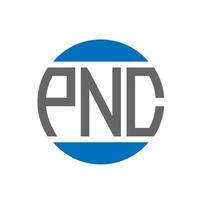 pnc brief logo ontwerp Aan wit achtergrond. pnc creatief initialen cirkel logo concept. pnc brief ontwerp. vector