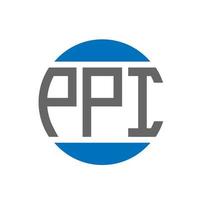 ppi brief logo ontwerp Aan wit achtergrond. ppi creatief initialen cirkel logo concept. ppi brief ontwerp. vector