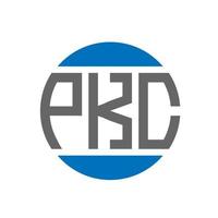 pkc brief logo ontwerp Aan wit achtergrond. pkc creatief initialen cirkel logo concept. pkc brief ontwerp. vector