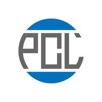 pcl brief logo ontwerp Aan wit achtergrond. pcl creatief initialen cirkel logo concept. pcl brief ontwerp. vector