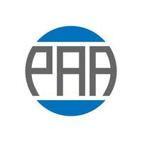 paa brief logo ontwerp Aan wit achtergrond. paa creatief initialen cirkel logo concept. paa brief ontwerp. vector