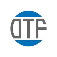 otf brief logo ontwerp Aan wit achtergrond. otf creatief initialen cirkel logo concept. otf brief ontwerp. vector