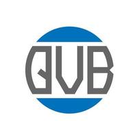 qvb brief logo ontwerp Aan wit achtergrond. qvb creatief initialen cirkel logo concept. qvb brief ontwerp. vector