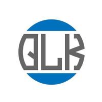 qlk brief logo ontwerp Aan wit achtergrond. qlk creatief initialen cirkel logo concept. qlk brief ontwerp. vector