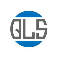 qls brief logo ontwerp Aan wit achtergrond. qls creatief initialen cirkel logo concept. qls brief ontwerp. vector