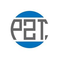 pzt brief logo ontwerp Aan wit achtergrond. pzt creatief initialen cirkel logo concept. pzt brief ontwerp. vector