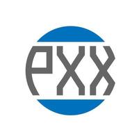 pxx brief logo ontwerp Aan wit achtergrond. pxx creatief initialen cirkel logo concept. pxx brief ontwerp. vector