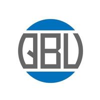 qbu brief logo ontwerp Aan wit achtergrond. qbu creatief initialen cirkel logo concept. qbu brief ontwerp. vector