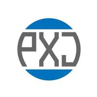 pxj brief logo ontwerp Aan wit achtergrond. pxj creatief initialen cirkel logo concept. pxj brief ontwerp. vector