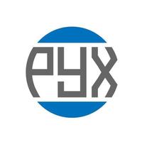 pyxis brief logo ontwerp Aan wit achtergrond. pyxis creatief initialen cirkel logo concept. pyxis brief ontwerp. vector