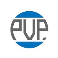 pvp brief logo ontwerp Aan wit achtergrond. pvp creatief initialen cirkel logo concept. pvp brief ontwerp. vector