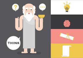 Socrates Idee Vector Karakter