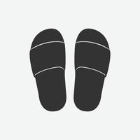 paar- van slippers, omdraaien flops sandaal geïsoleerd vlak ontwerp vector illustratie