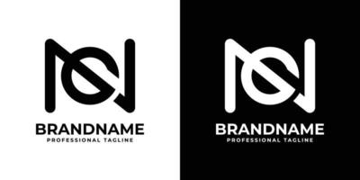 gemakkelijk brief ng monogram logo, geschikt voor ieder bedrijf ng of gn initialen. vector